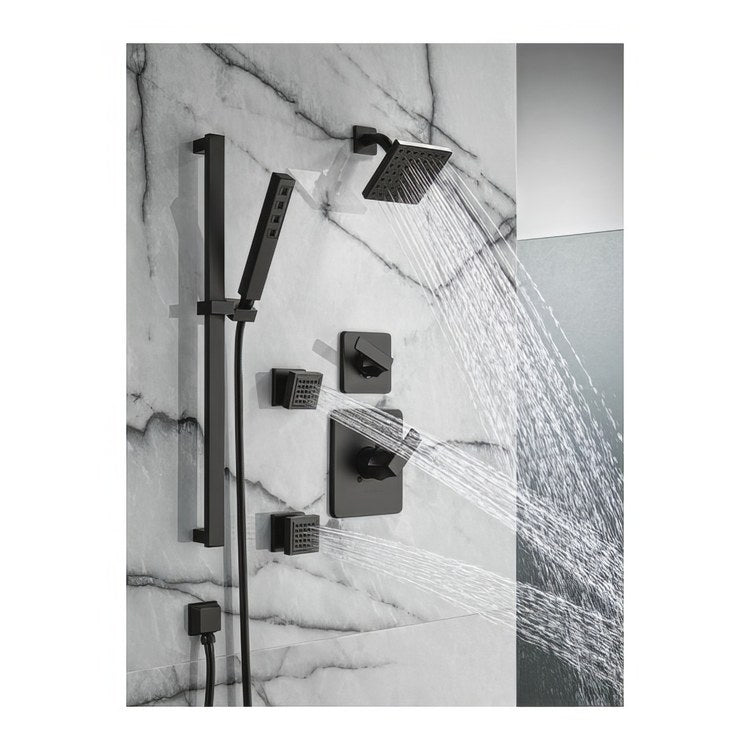 Shower Trim Velum 14 Series Monitor Less Handle Matte Black ADA 1.75 Gallons per Minute - Image 3