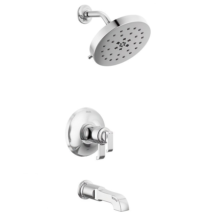 Tub and Shower Trim Tetra 17T Series Tempassure 2 Lever Lumicoat Chrome WaterSense ADA 1.75 Gallons per Minute - Image 1