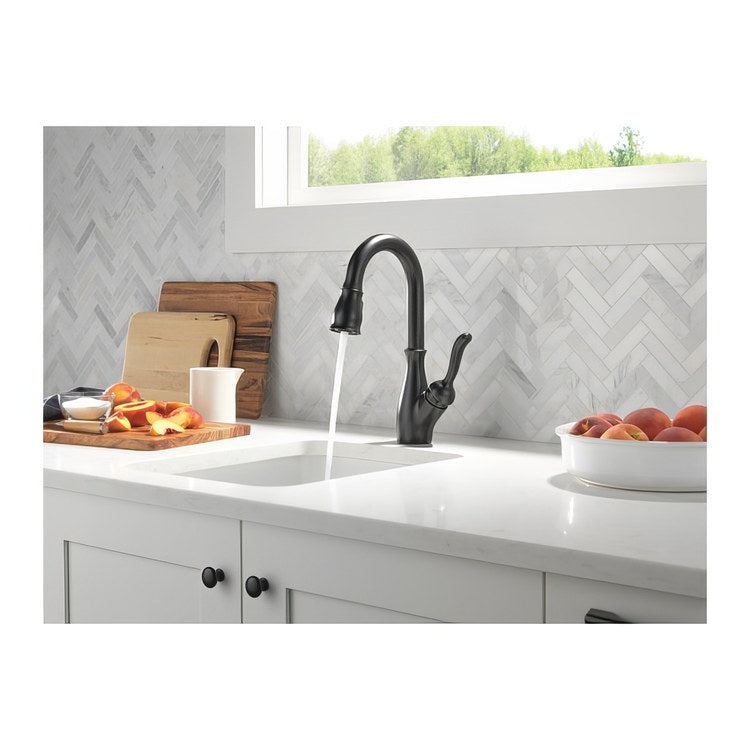 Prep Faucet Leland 1 Lever No-Lead ADA Matte Black Pull Down 2 Function Gooseneck 360 DEG Swivel 1.8 Gallons per Minute - Image 2
