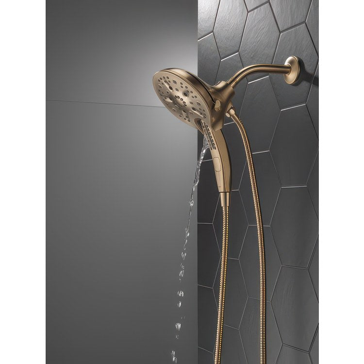 Handshower/Showerhead Combination Universal Lumicoat Champagne Bronze In2ition 5 Setting Two in One H2OKinetic - Image 3