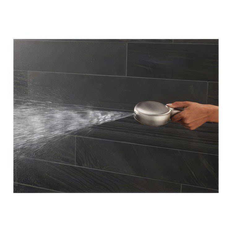 Handshower Universal Showering Spotshield Brushed Nickel WaterSense 1.75 Gallons per Minute 4-1/2 Inch - Image 3