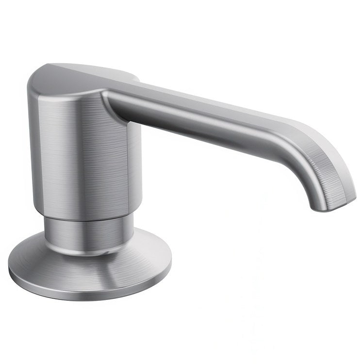 Soap Dispenser Emmeline Lumicoat Arctic Stainless Deck Metal Pump 13 Ounce - Image 1