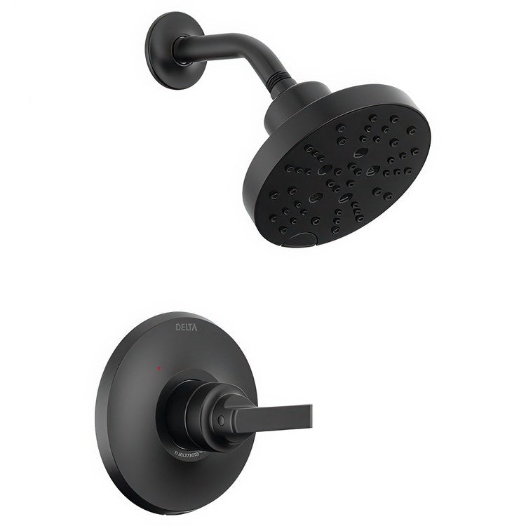 Shower Trim Tetra 14 Series Monitor 1 Lever Matte Black WaterSense ADA 1.75 Gallons per Minute - Image 1