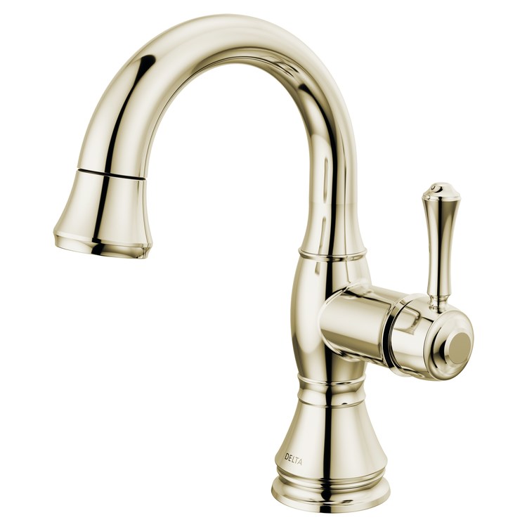 Lavatory Faucet Cassidy 1 Lever ADA WaterSense Brilliance Polished Nickel 1.2 Gallons per Minute Deck Arc Metal Pop-Up 1 Hole MagnaTite - Image 2