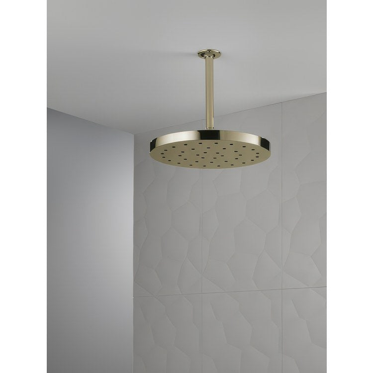 Showerhead Universal Showering Components 1 Functions Lumicoat Polished Nickel 12 Inch 2.5 Gallons per Minute Round - Image 2