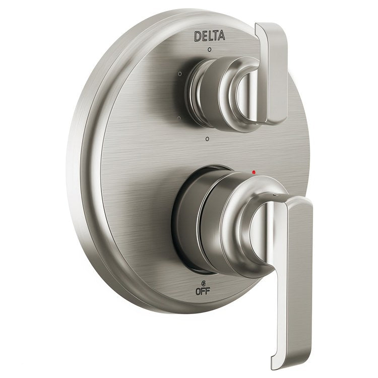 Diverter Trim Tetra 14 Series Integrated 6 Functions Lumicoat Stainless 2 Lever ADA