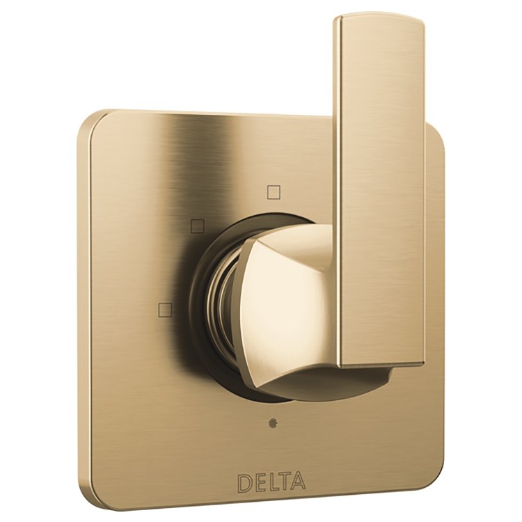 Diverter Trim Velum 2 Port 3 Functions Brilliance Champagne Bronze 1 Lever ADA - Image 1
