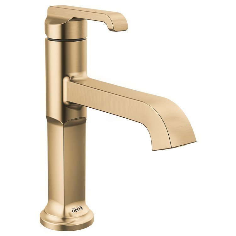 Lavatory Faucet Tetra 1 Lever ADA WaterSense Lumicoat Champagne Bronze 1.2 Gallons per Minute Metal Pop-Up - Image 1
