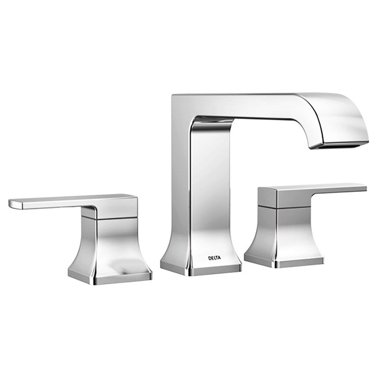 Roman Tub Trim Saylor 2 Lever Chrome WaterSense ADA 8 to 16 Inch Spread 3 Hole 18 Gallons per Minute - Image 1