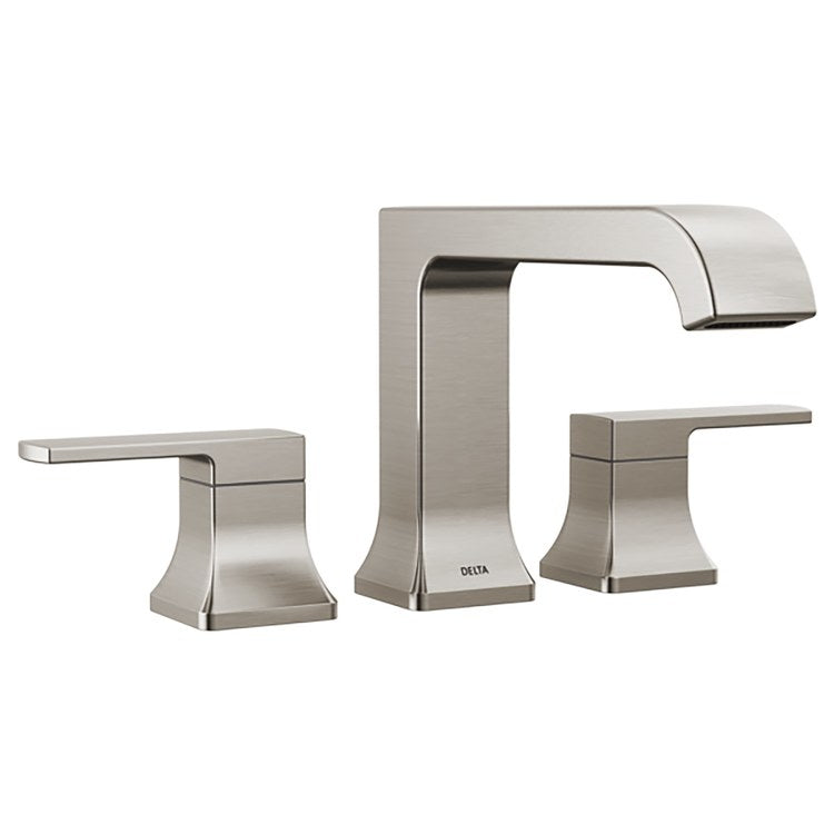 Roman Tub Trim Velum 2 Lever Brilliance Stainless ADA 10 To 16 Inch Spread 3 Hole for Rough-In R2707 - Image 1