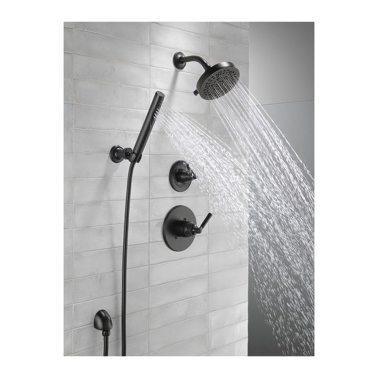 Shower Trim Saylor 14 Series Monitor Pressure Balanced 1 Lever Matte Black WaterSense ADA 1.75 Gallons per Minute - Image 2