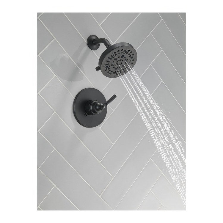 Shower Trim Saylor 14 Series Monitor Pressure Balanced 1 Lever Matte Black WaterSense ADA 1.75 Gallons per Minute - Image 3