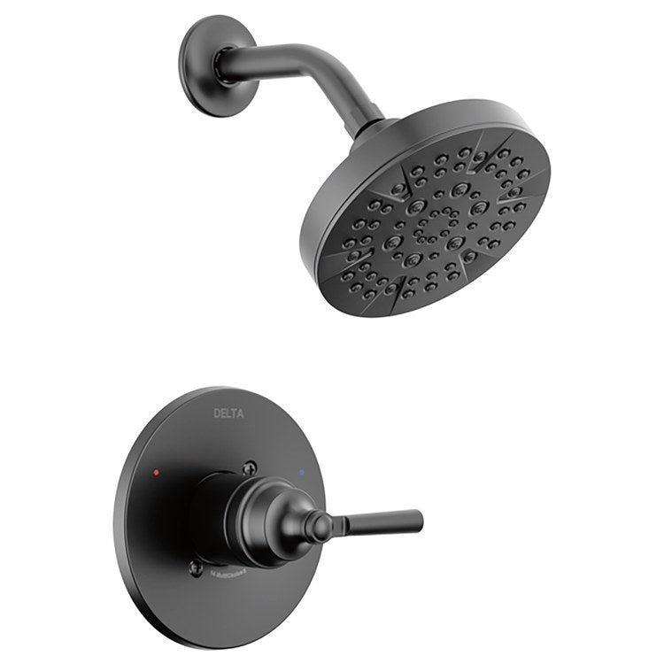 Shower Trim Saylor 14 Series Monitor Pressure Balanced 1 Lever Matte Black WaterSense ADA 1.75 Gallons per Minute - Image 1