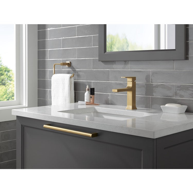 Lavatory Faucet Velum 1 Lever ADA WaterSense Brilliance Champagne Bronze 1.2 Gallons per Minute 4-7/16 Inch - Image 3