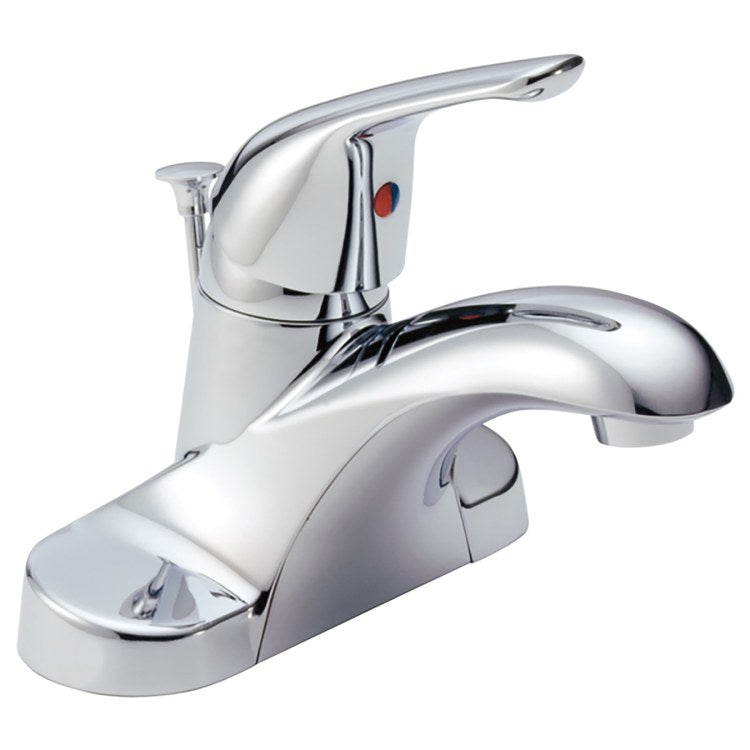 Lavatory Faucet Foundations Centerset 4 Inch Spread 1 Lever ADA WaterSense Chrome 1.2 Gallons per Minute - Image 1