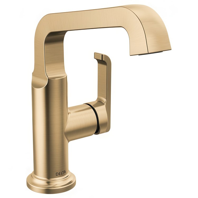 Lavatory Faucet Tetra Mid-Height 1 Lever ADA WaterSense Lumicoat Champagne Bronze 1.2 Gallons per Minute - Image 1