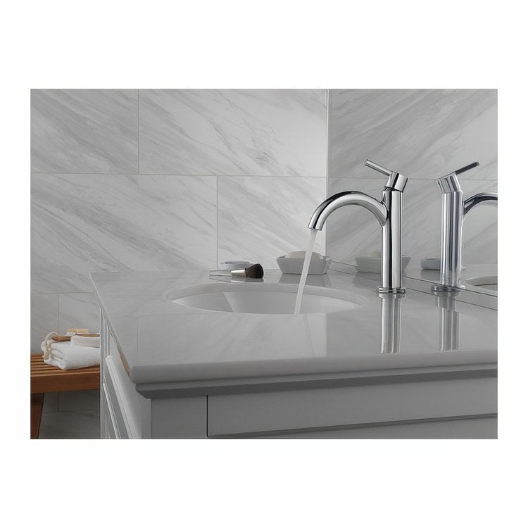 Lavatory Faucet Nicoli 1 Lever ADA WaterSense Chrome 1.2 Gallons per Minute Deck Mount Fixed Pop-Up 1 Hole - Image 2