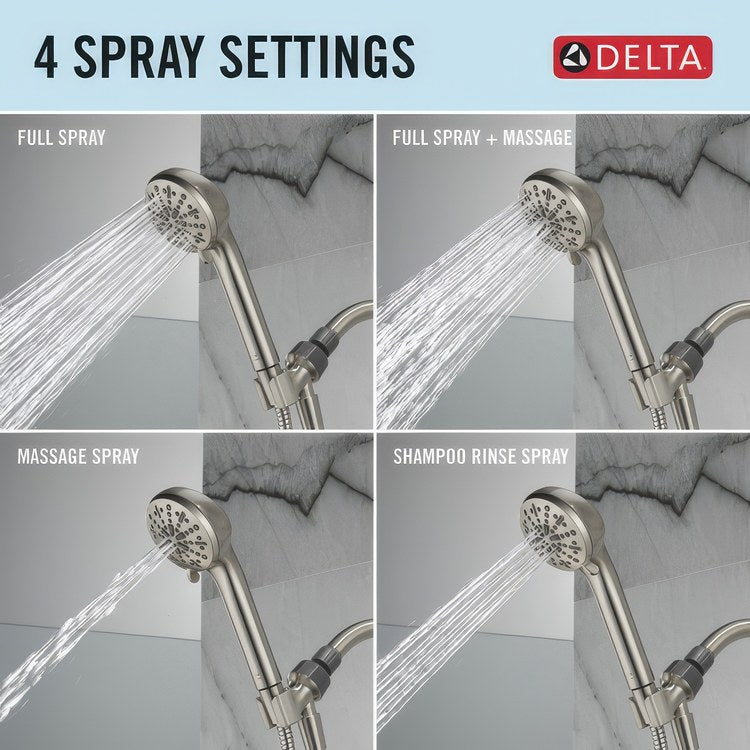Handshower Universal Showering Stainless WaterSense 1.75 Gallons per Minute 3-5/16 Inch - Image 3