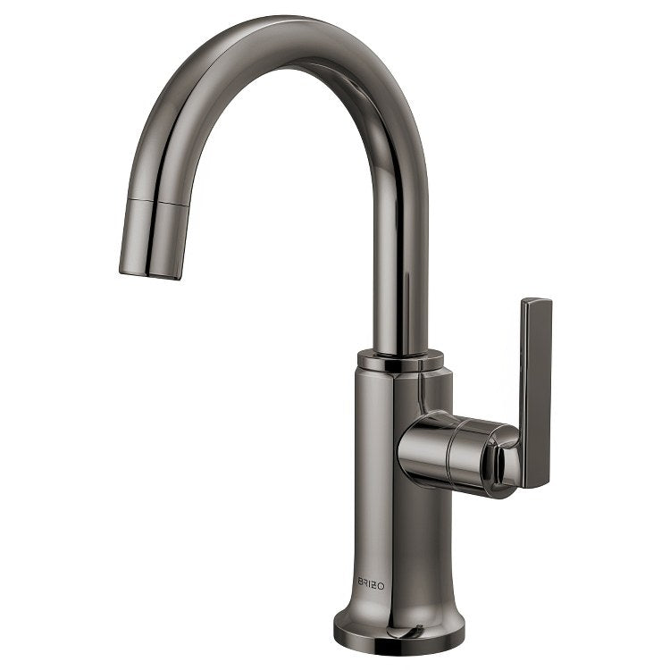 Beverage Faucet Kintsu 1 Lever Lumicoat Black Onyx Arc 360 DEG Swivel 1 Hole Diamond Seal 1.5 Gallons per Minute - Image 1