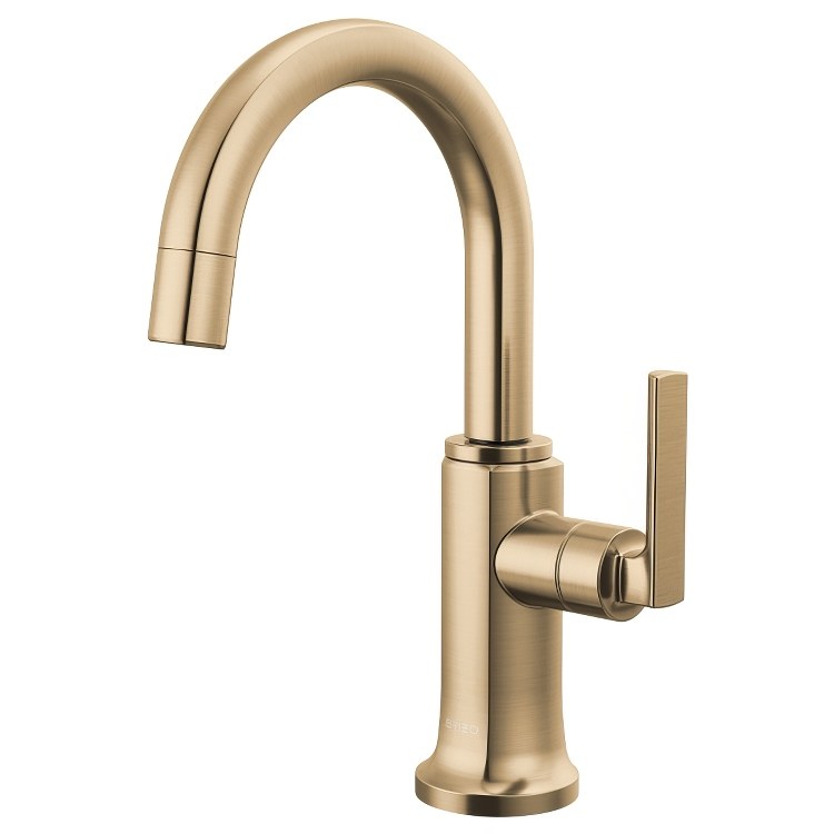 Beverage Faucet Kintsu 1 Lever Lumicoat Luxe Gold Arc 360 DEG Swivel 1 Hole Diamond Seal 1.5 Gallons per Minute - Image 1