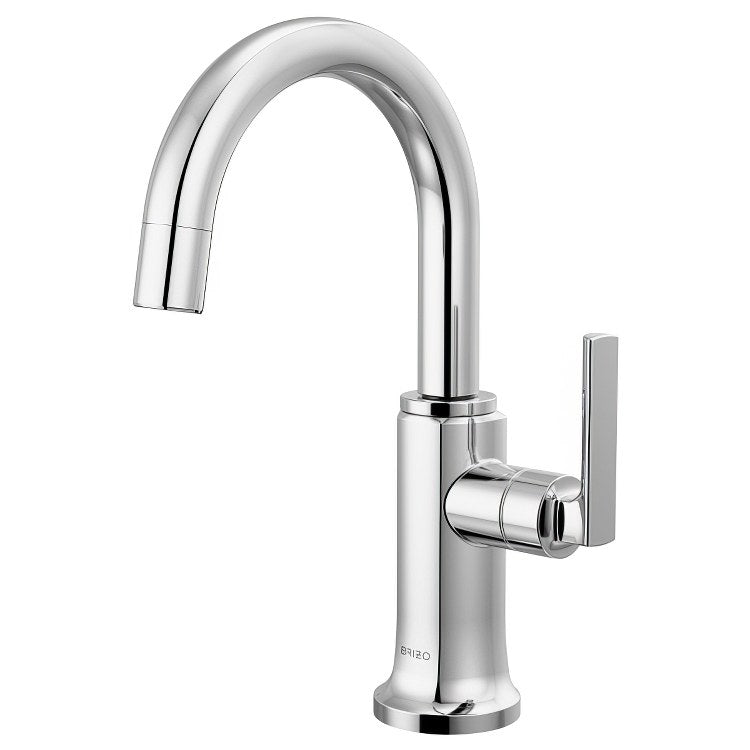 Beverage Faucet Kintsu 1 Lever Lumicoat Polished Chrome Arc 360 DEG Swivel 1 Hole Diamond Seal 1.5 Gallons per Minute - Image 1