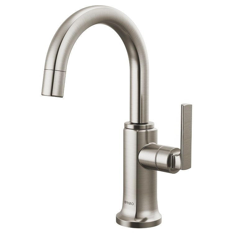 Beverage Faucet Kintsu 1 Lever Lumicoat Stainless Arc 360 DEG Swivel 1 Hole Diamond Seal 1.5 Gallons per Minute - Image 1