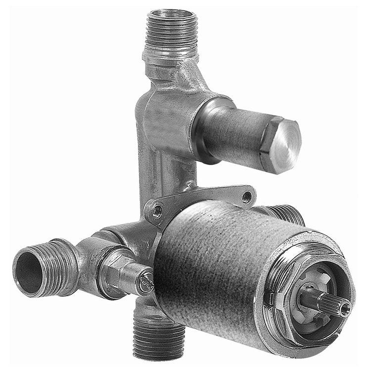 Rough-In Valve Concealed PBV with Push Button Diverter G-7055 1/2 Inch - Image 1