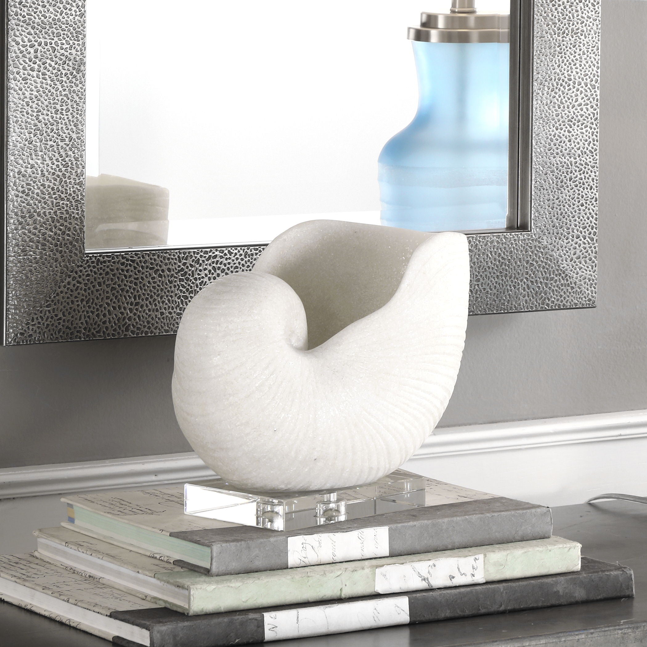 Nautilus Shell - Sculpture - White - Image 2