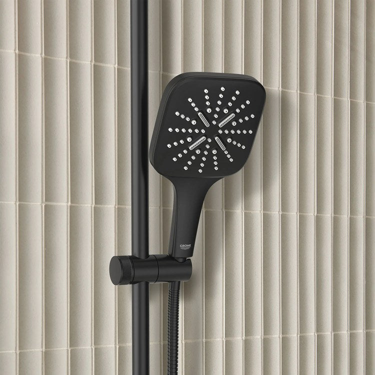 Handshower Rainshower Matte Black 3 Functions WaterSense 1.75 Gallons per Minute - Image 2