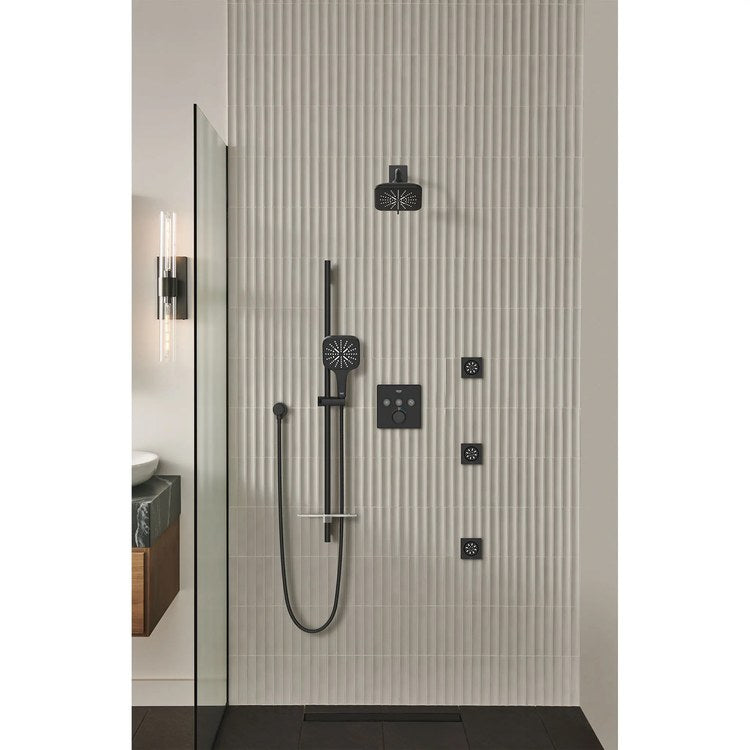 Handshower Rainshower Matte Black 3 Functions WaterSense 1.75 Gallons per Minute - Image 3