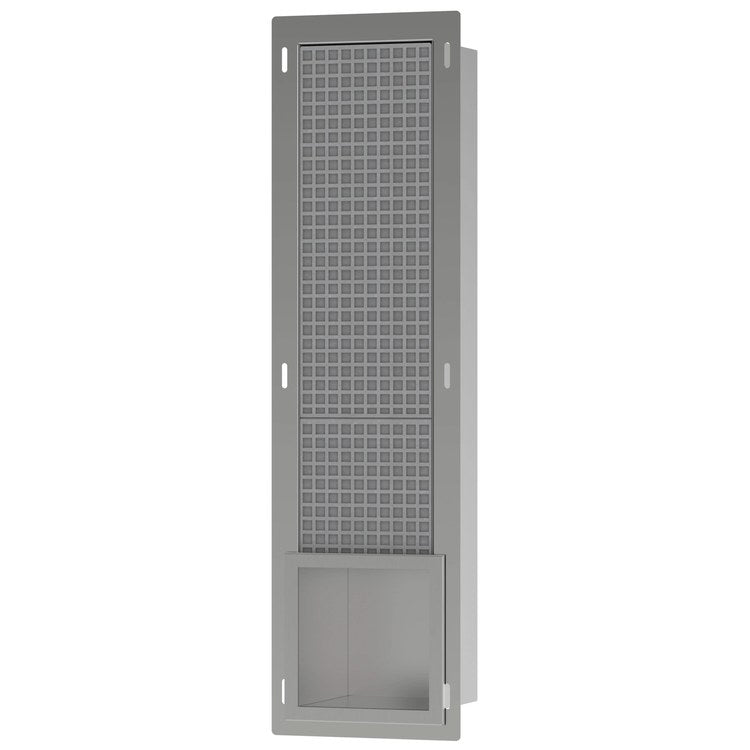 Toilet Paper Holder XtraStoris Original Recessed Brushed Stainless Steel Stainless Steel Wall Mount - Image 1
