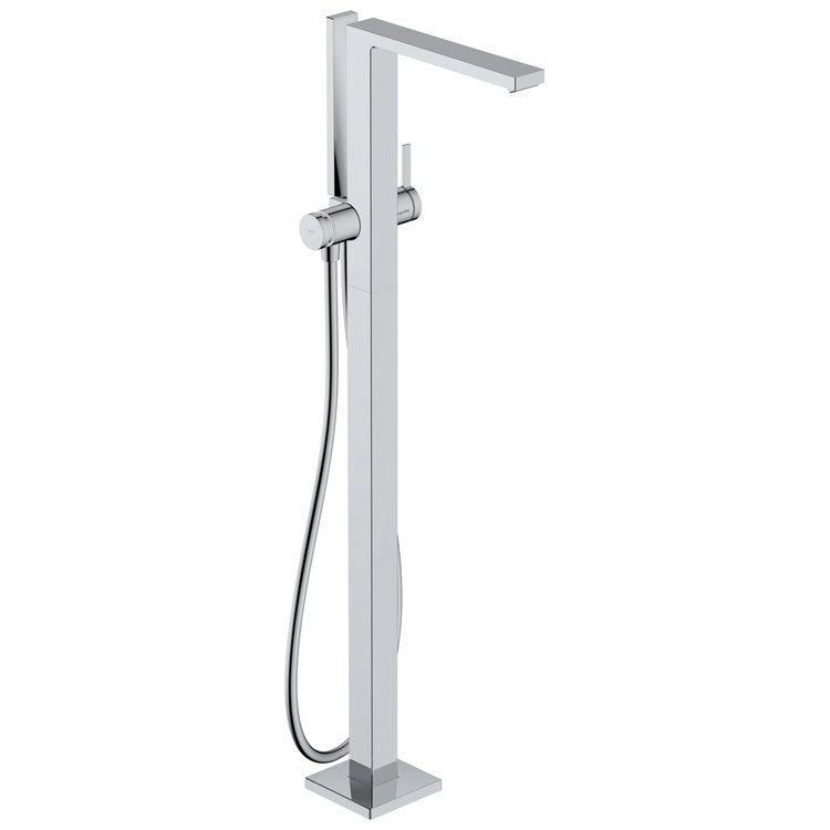 Tub Filler Tecturis E Freestanding with Handshower 1 Lever WaterSense Chrome 5.3 Gallons per Minute - Image 1