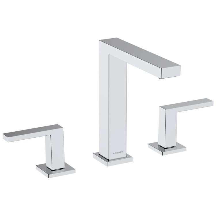 Lavatory Faucet Tecturis E 150 Widespread 8 Inch Spread 2 Lever ADA WaterSense Chrome 1.2 Gallons per Minute Push-Open 3 Hole AirPower EcoSmart