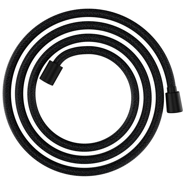 Handshower Hose DesignFlex Textile 80 Inch Matte Black 1/2 Inch G Plastic - Image 1