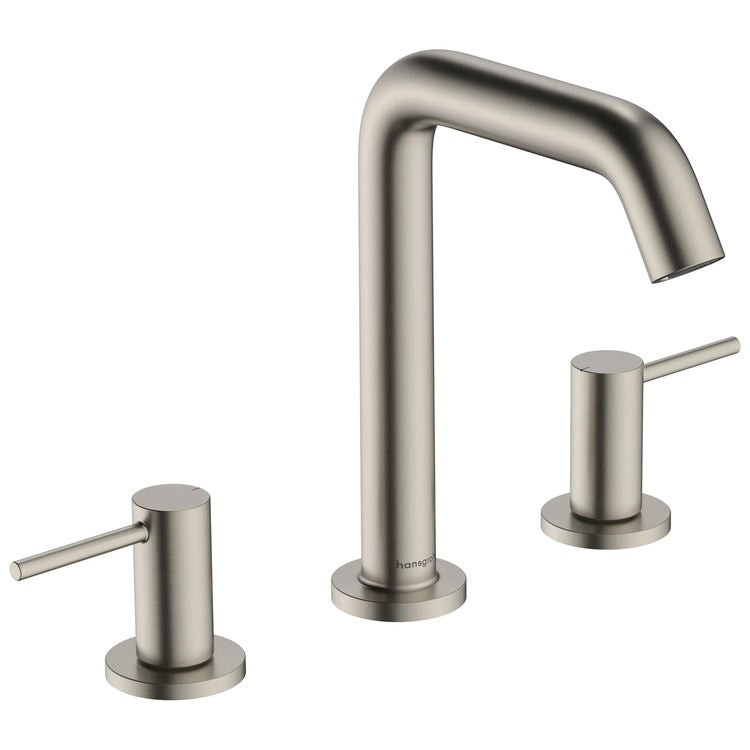 Lavatory Faucet Tecturis S 150 Widespread 2 Lever ADA WaterSense Brushed Nickel 1.2 Gallons per Minute Push-Open 3 Hole AirPower EcoSmart