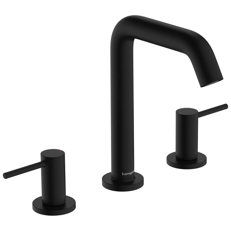 Lavatory Faucet Tecturis S 150 Widespread 2 Lever ADA WaterSense Matte Black 1.2 Gallons per Minute Push-Open 3 Hole AirPower EcoSmart