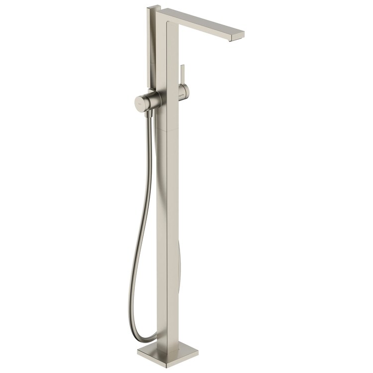 Tub Filler Tecturis E Freestanding with Handshower 1 Lever WaterSense Brushed Nickel 5.3 Gallons per Minute - Image 1