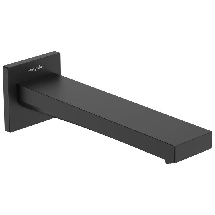 Tub Spout Tecturis E Less Diverter Matte Black Brass 1/2 Inch NPT - Image 1