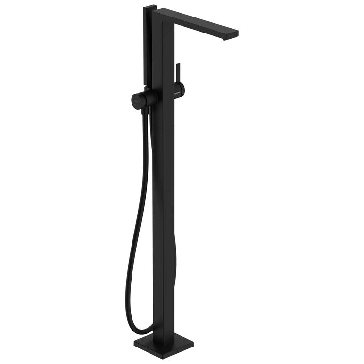 Tub Filler Tecturis E Freestanding with Handshower 1 Lever WaterSense Matte Black 5.3 Gallons per Minute - Image 1