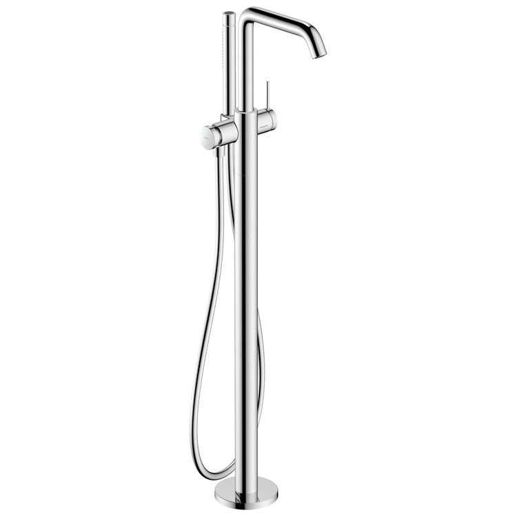 Tub Filler Tecturis S Freestanding with Handshower 1 Lever WaterSense Chrome 5.3 Gallons per Minute - Image 1