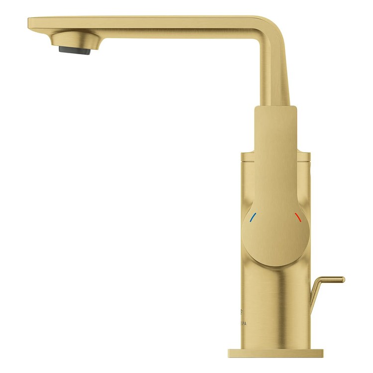 Lavatory Faucet Allure New Medium 1 Lever ADA WaterSense/CALGreen/cUPC Brushed Cool Sunrise 1.2 Gallons per Minute Deck Swivel 100 DEG Pop-Up 1 Hole SilkMove/EcoJoy - Image 3
