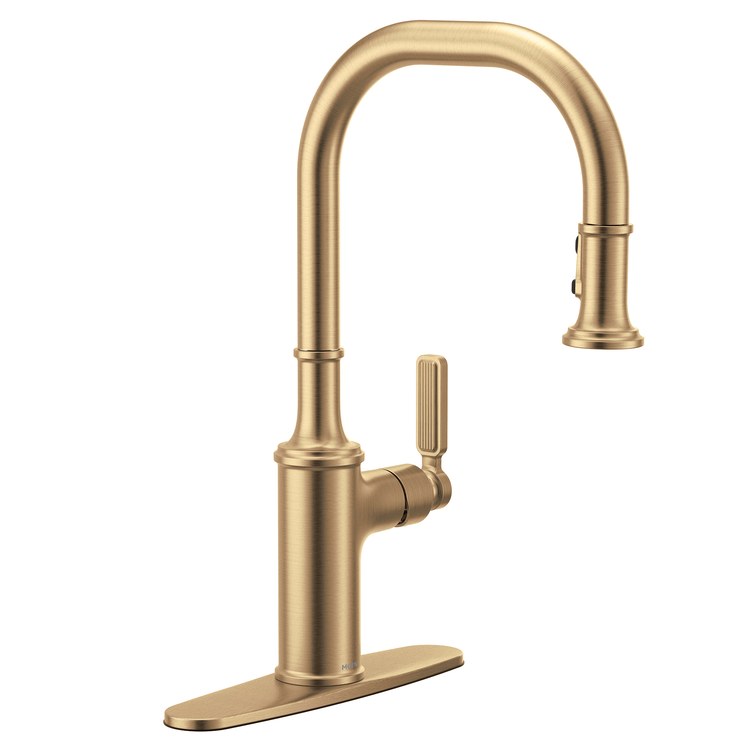 Kitchen Faucet Smyth 1 Lever ADA Bronzed Gold High Arc 1/3 Hole PowerBoost 1.5 Gallons per Minute - Image 2