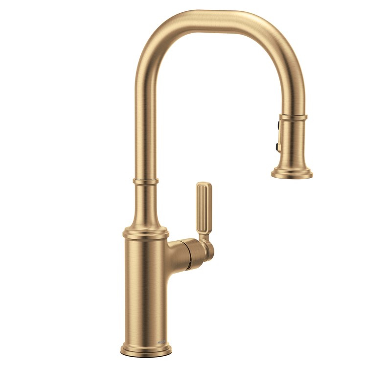 Kitchen Faucet Smyth 1 Lever ADA Bronzed Gold High Arc 1/3 Hole PowerBoost 1.5 Gallons per Minute - Image 1