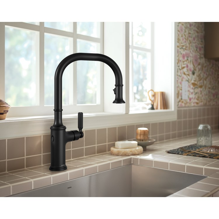 Kitchen Faucet Smyth 1 Lever ADA Matte Black High Arc 1/3 Hole MotionSense Wave 1.5 Gallons per Minute - Image 3