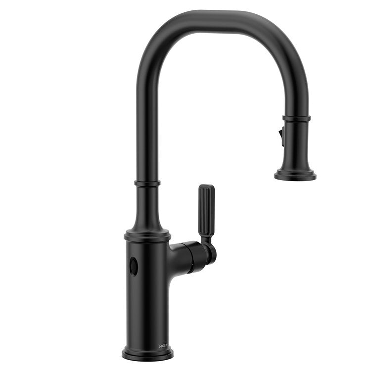 Kitchen Faucet Smyth 1 Lever ADA Matte Black High Arc 1/3 Hole MotionSense Wave 1.5 Gallons per Minute - Image 1