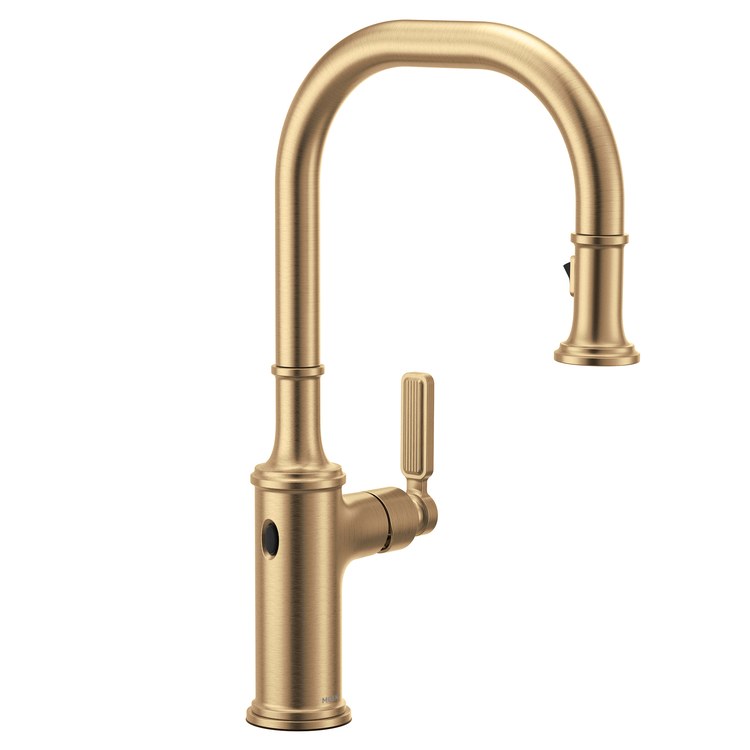 Kitchen Faucet Smyth 1 Lever ADA Bronzed Gold High Arc 1/3 Hole MotionSense Wave 1.5 Gallons per Minute - Image 1