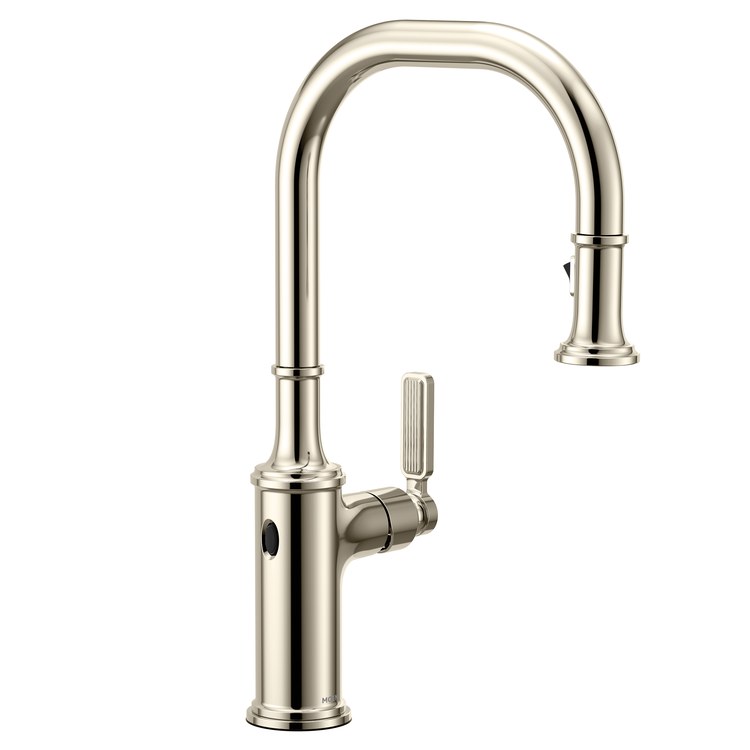 Kitchen Faucet Smyth 1 Lever ADA Polished Nickel High Arc 1/3 Hole MotionSense Wave 1.5 Gallons per Minute - Image 1