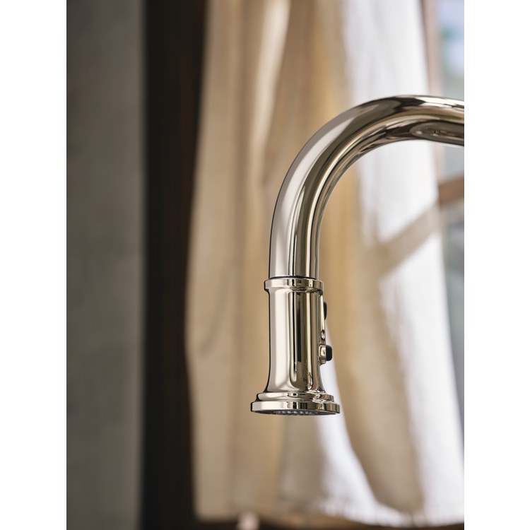 Kitchen Faucet Smyth 1 Lever ADA Polished Nickel High Arc 1/3 Hole PowerBoost 1.5 Gallons per Minute - Image 3