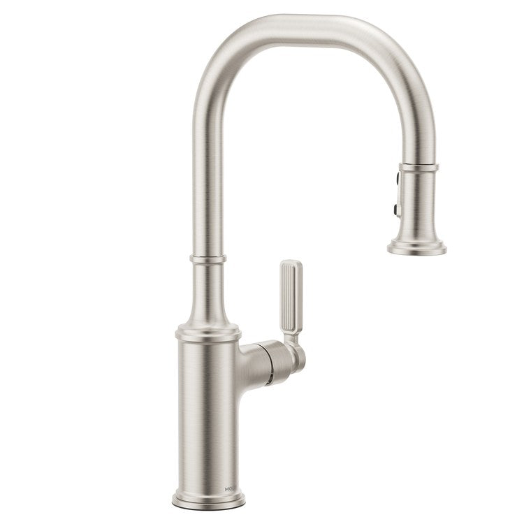 Kitchen Faucet Smyth 1 Lever ADA Spot Resist Stainless High Arc 1/3 Hole PowerBoost 1.5 Gallons per Minute - Image 1