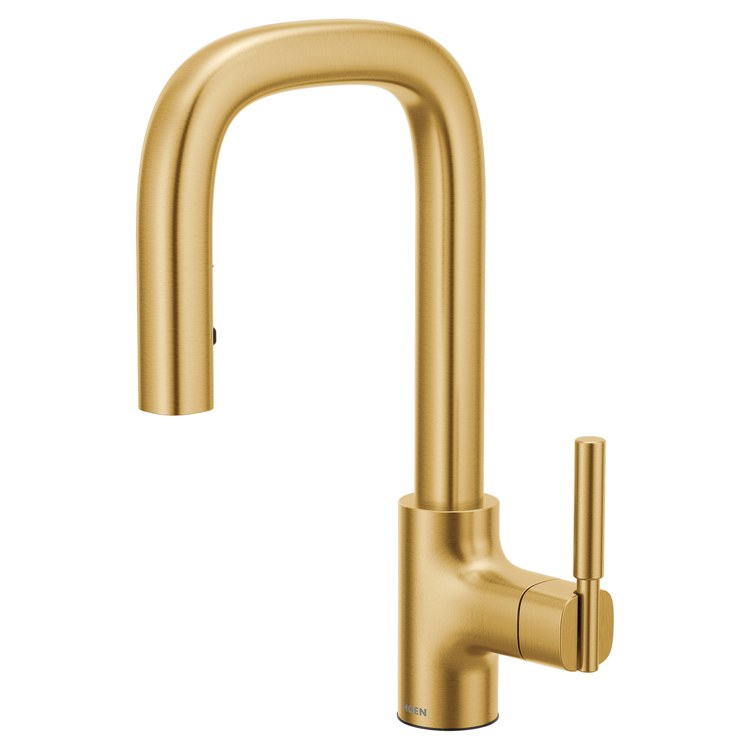 Bar Faucet Tenon 1 Lever ADA CALGreen Brushed Gold PowerBoost 1.5 Gallons per Minute - Image 1